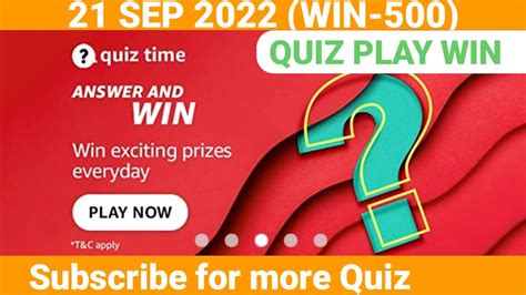 Amazon app quiz September 22, 2022: Check answers to win .